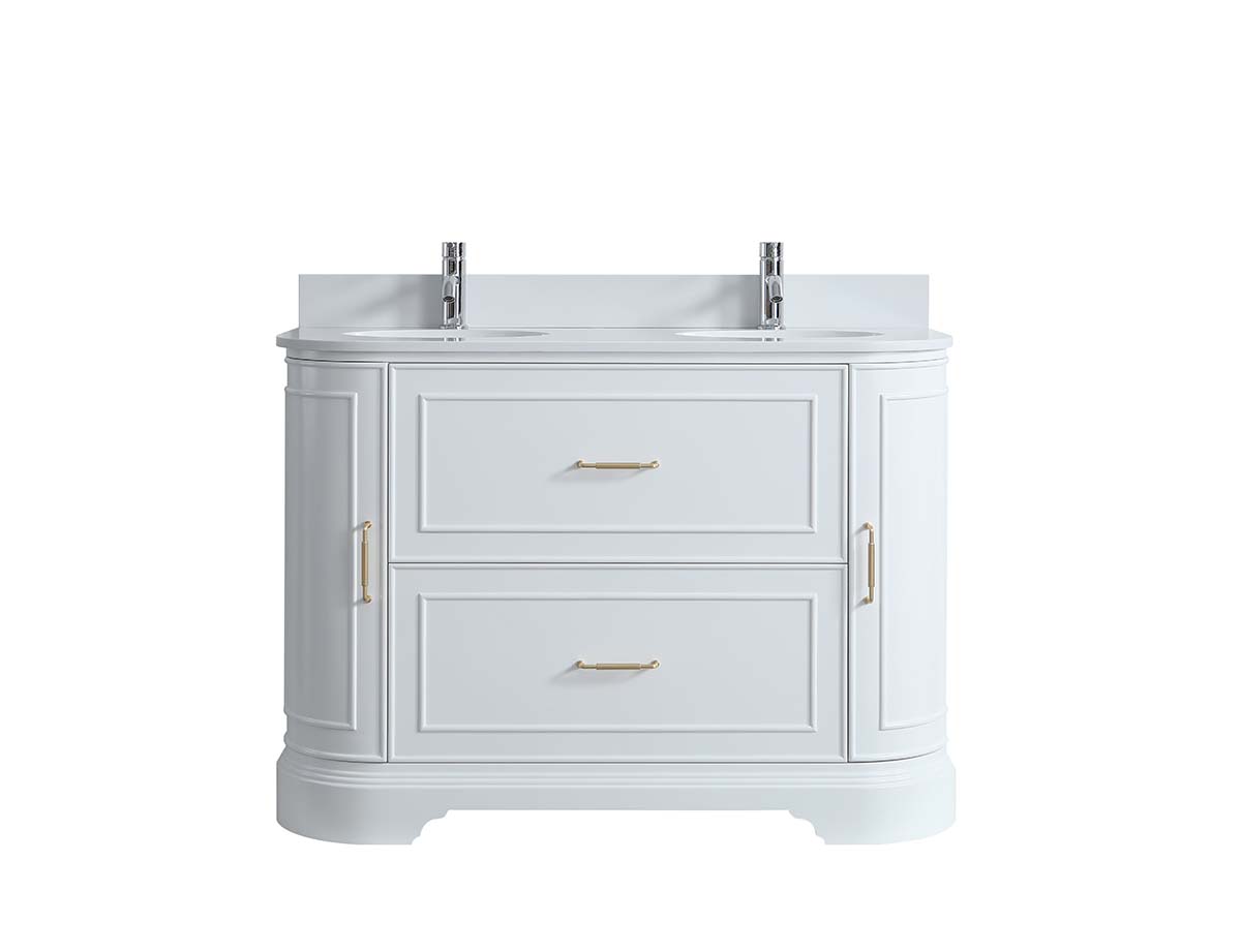Regency Polymarble Curved Double 1200
