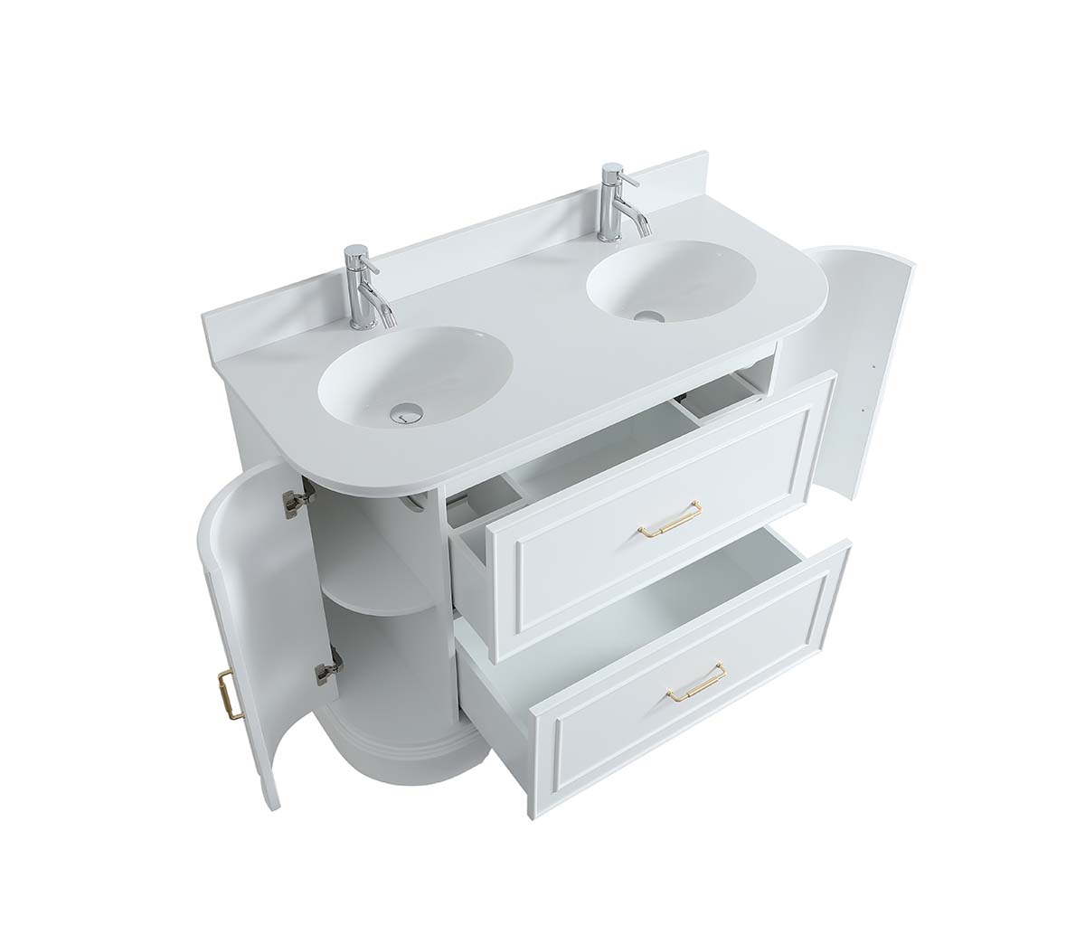 Regency Polymarble Curved Double 1200 - Image 3