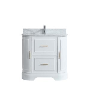 Regency White Marble Curved 900